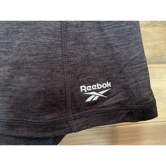 REEBOK ALL AROUND HALF ZIP Black Slim Fit Pullover Athletic Jacket Women's Sz L - Picture 4 of 11